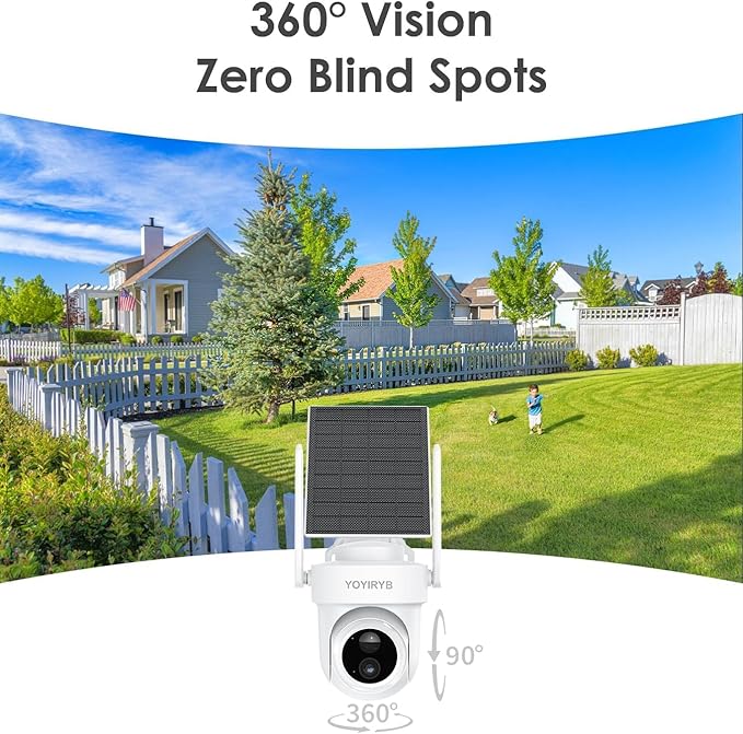 4K Security Cameras Wireless Outdoor, No Subscription, Solar-Powered Home - Image 6