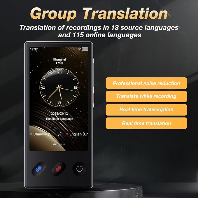 Language Translator Device 2025, AI & ChatGPT & No WiFi Needed, Real-Time Two - Image 9