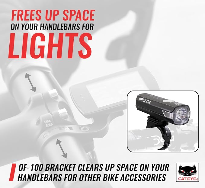 CATEYE OF-100 Out Front Bike Computer Bracket – Bolt-on Mount, Positions - Image 6