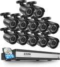 ZOSI H.265+ 1080p 16 Channel Home Security Camera Outdoor Indoor, 16CH CCTV DVR by ZOSI