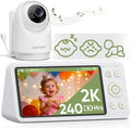 bonoch 2K 5.5" Baby Monitor No WiFi, 1600ft Long Range Video Baby Monitor by bonoch