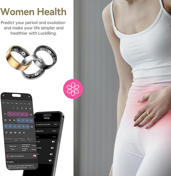 Smart Ring for Women & Men, Featuring Stress and Sleep Monitoring Functions - Image 3