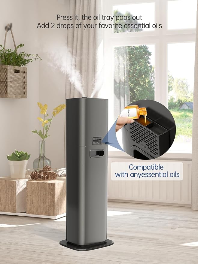 8L Smart Humidifier for Large Room Bedroom, Cover up to 505ft², Easy Top Fill, Remote & APP Control, Aroma Box, RGB Light, Last 48 Hours Suitable for Indoor Plant, Office, Home - Image 7