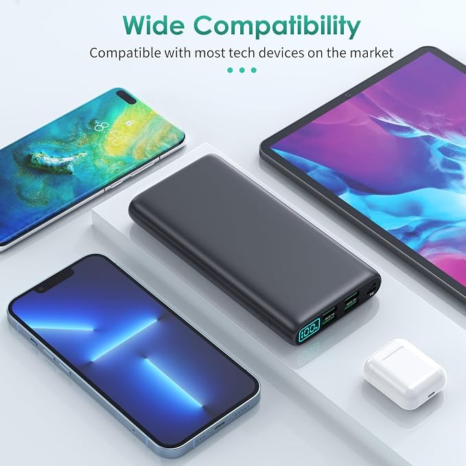 Portable Charger 38800mAh Power Bank with 5 Outputs & 2 Inputs,PD USB C In&Out Fast Phone Charging External Battery Pack Backup,Travel Essential Outdoor for iPhone 17/16/15,Android Samsung Galaxy etc - Image 3