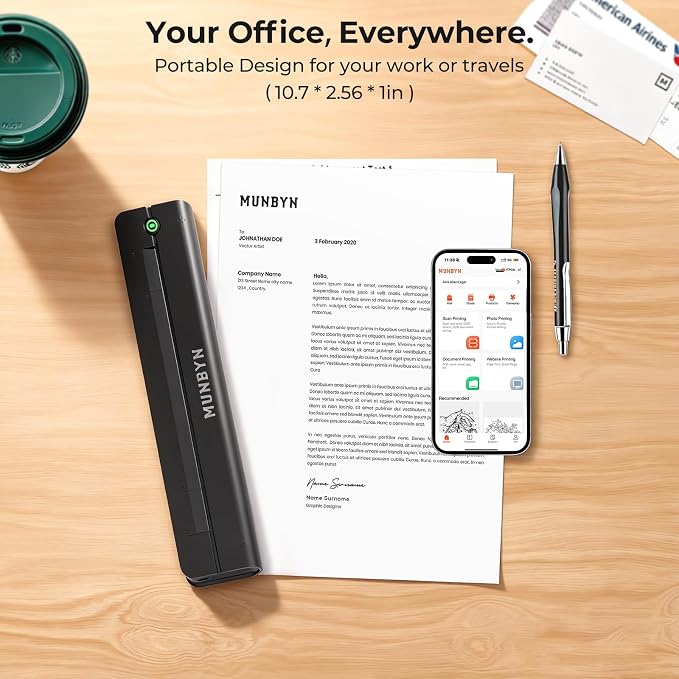 MUNBYN Portable Printer Wireless - Image 3