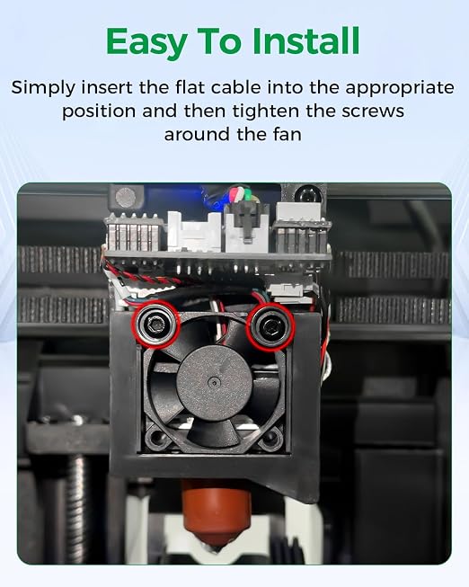 Creality Official K2 SE Heat Break Fan, Axial Fan 3010, 24V Throat Cooling Fan - Image 7