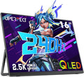 UPERFECT 2.5K 240Hz QLED Portable Monitor, 16" 2560x1600 QHD 100% DCI-P3 400 Nits Portable Gaming Monitor w/Stand & VESA, Adaptive Sync HDMI 2.1 External Screen for Laptop PC Phone Game Console by UPERFECT