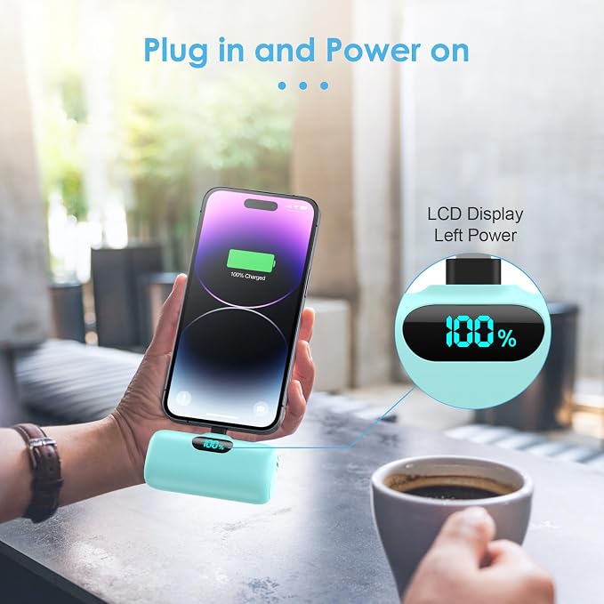 Small Portable Charger for iPhone 5000mAh, PD Fast Charging Power Bank,Mini Battery Pack Portable Phone Charger Travel Essentials for iPhone 14/14 Pro Max/13/13 Pro/12 Pro/11/XS/XR/X/8/7/6/SE Series - Image 5