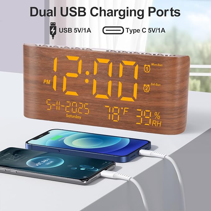 PPLEE 8.7inch Digital Alarm Clock - Image 5