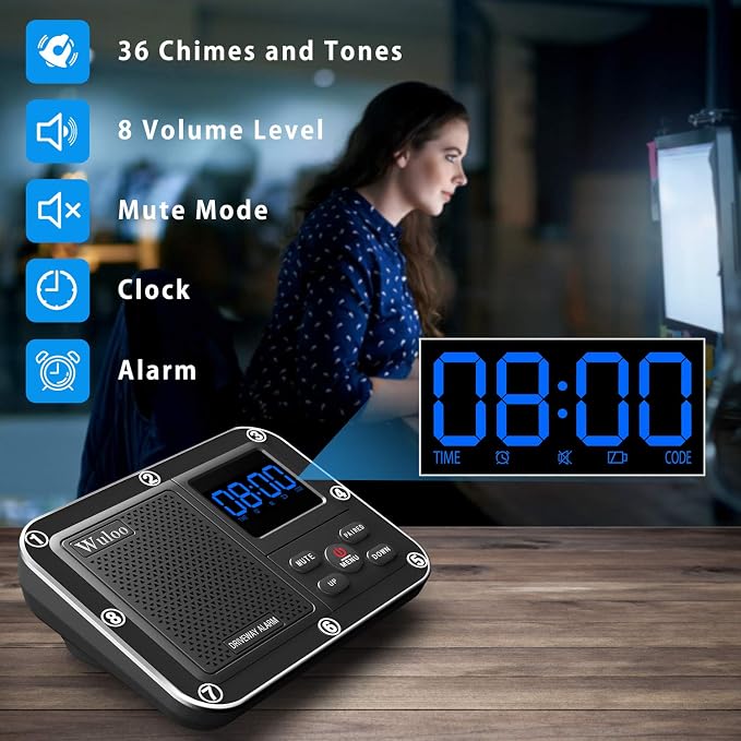 Solar Driveway Alarm Wireless Outside 1800ft Range, Outdoor Motion Sensor & - Image 3