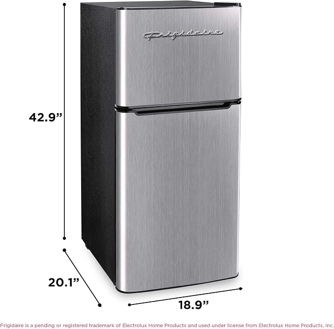Frigidaire EFR451 Refrigerator with Top Freezer - 2 Door Fridge with 4.6 Cu Ft, Platinum Series, Stainless Steel - Image 6