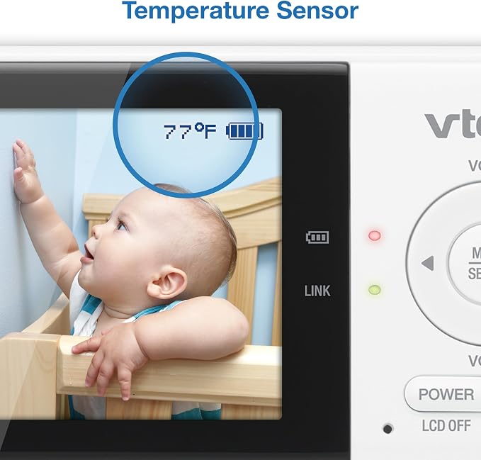 VTech Baby Monitor No WiFi – 19Hr Video Battery, 1000ft Range, Night Vision - Image 10