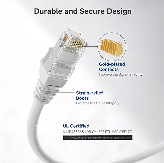 Cable Matters 10Gbps Snagless Cat 6 Ethernet Cable - 45ft - Image 4