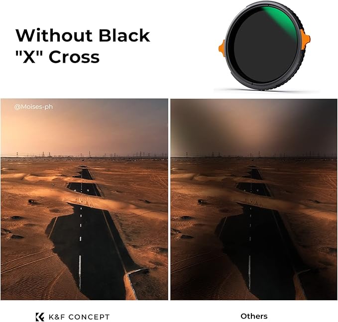 K&F CONCEPT 58mm ND4-64 ND Lens Filter Variable & CPL Polarizers Filter 2-in-1 - Image 3