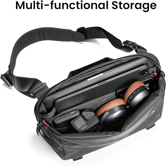 tomtoc Compact EDC Sling Bag 3L-10L, Minimalist Crossbody Bag Chest Shoulder - Image 4