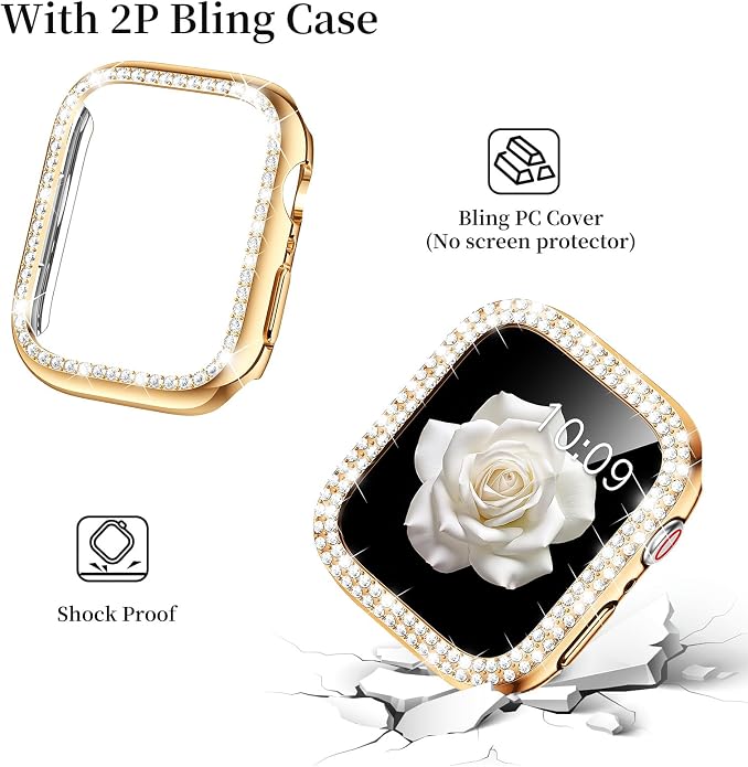 Mosonio Compatible with Apple Watch Band 38mm 40mm 41mm 42mm 44mm 45mm 46mm - Image 4