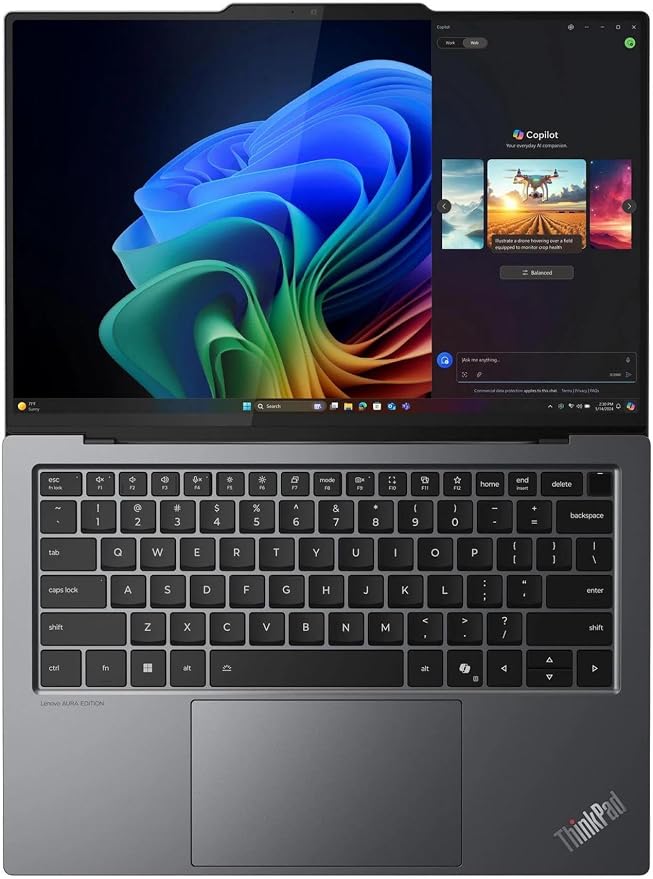 Lenovo ThinkPad X9 14 Aura Edition wCore Ultra 7 258V, 32GB RAM, OLED Touch | 2.8K 100%DCI-P3,VRR 30-120Hz 14” (2880 x 1800) Display, 32GB LPDDR5X Memory, 1TB Gen4 Performance SSD, 2 Thunderbolt 4 - Image 5
