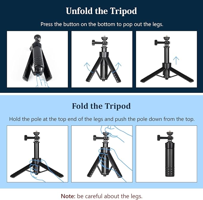 HSU Tripod Stand + Selfie Stick Pole - Image 5