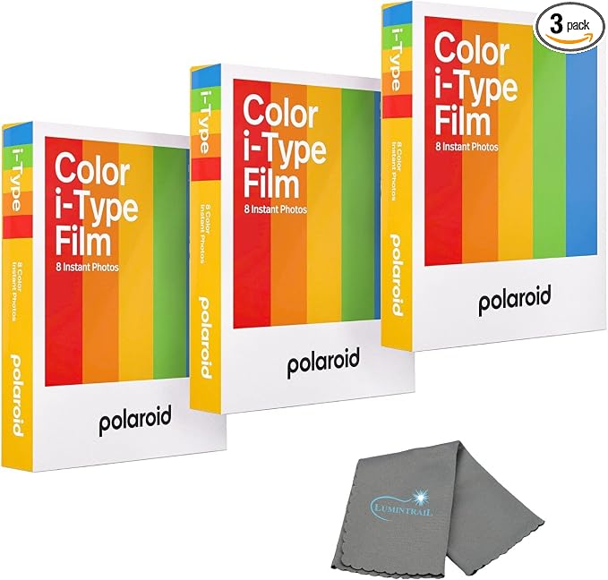 Polaroid Instant Color Film for i-Type Cameras 3 Pack, 24 Photos, Works by Lumintrail