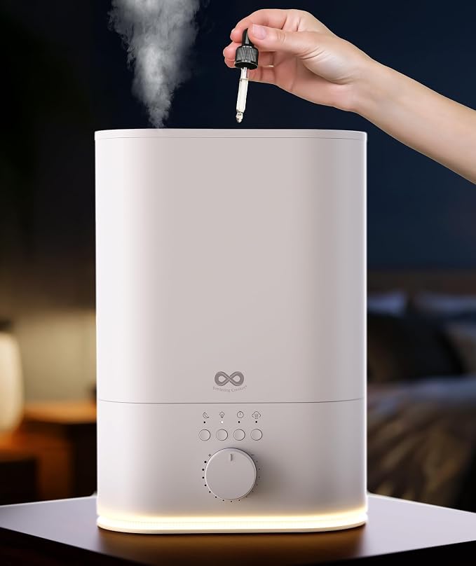 Everlasting Comfort 6L Humidifier Large Room, High Mist Output 60 HR Runtime Ultrasonic Top Fill Humidifiers for Bedroom, Easy to Use & Clean for Home, Baby Humidifier, Plants, Congestion, Indoor by EverlastingComfort