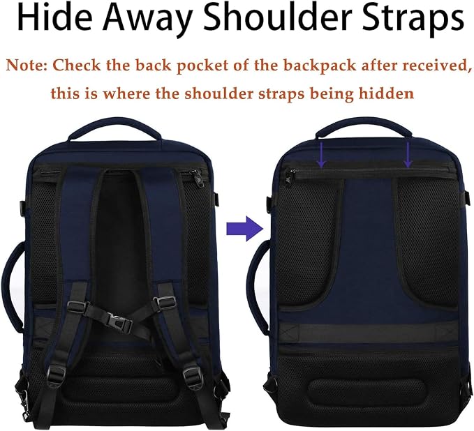 MATEIN Extra Large Mens Travel Backpack Carry on, Expandable Traveling Backpack - Image 6