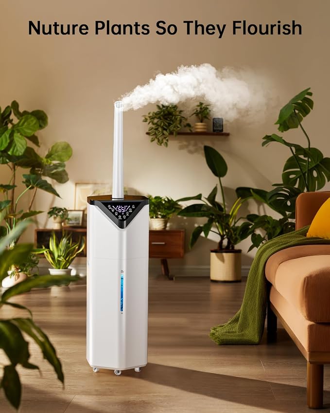 5Gal Smart Humidifier Large Room up to 2800ft², 1000mL/h, APP & Remote Control, 180° Auto Rotating Nozzle, 24H Timer, 60H Supersized Cool Mist Humidifiers for Whole House Home Office Plants - Image 9