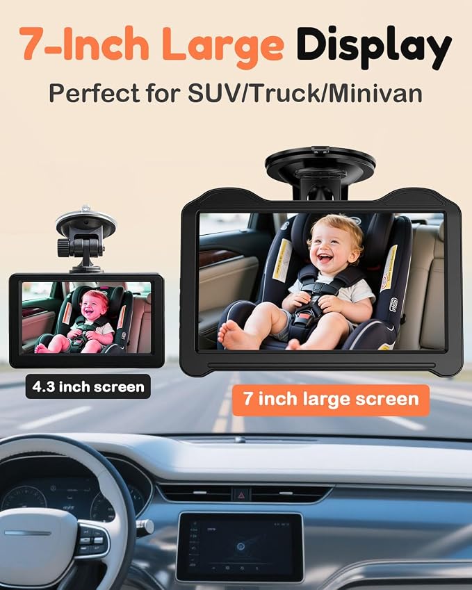 7-Inch HD 1080P Car Seat Camera - Image 2