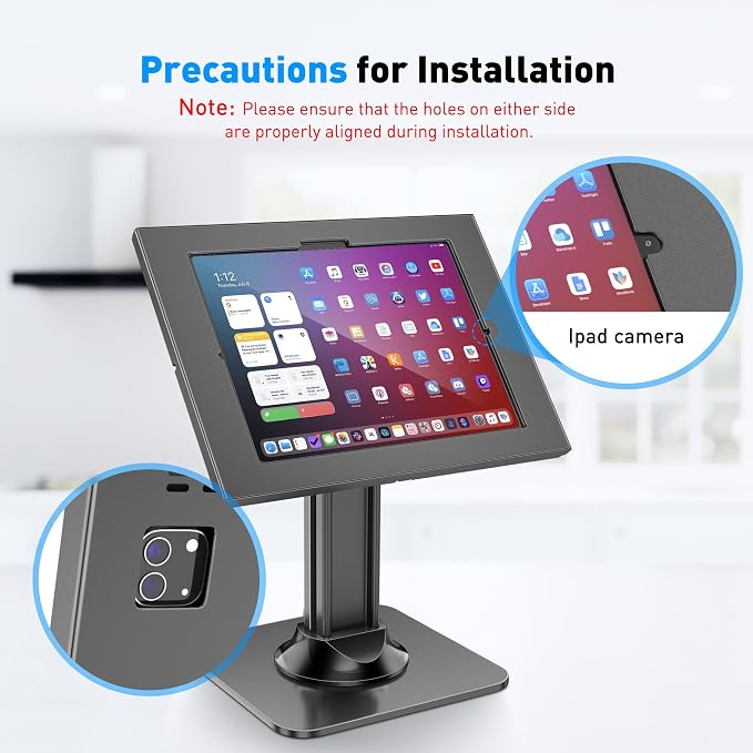 AboveTEK Anti-Theft iPad Kiosk Stand – POS iPad Security Mount - Image 7