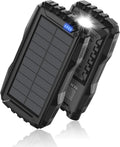 Mregb Solar Charger Power Bank 42800mAh, Portable Charger, Solar Power Bank,External Battery Pack 5V3.1A Qc 3.0 Fast Charger Built-in Super Bright Flashlight (Black) by Mregb
