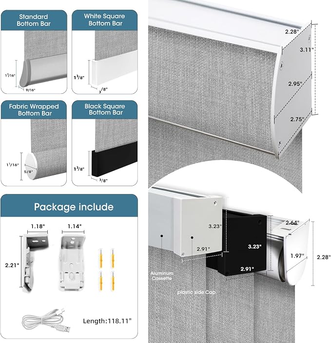 SmartWings Motorized 100% Blackout Shades Blinds, Custom Size, Cordless Window - Image 6