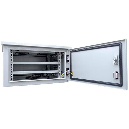 Electriduct 6U Outdoor Cabinet 21.6 Inch Depth IP55 Weather Resistant Enclosure - Image 2