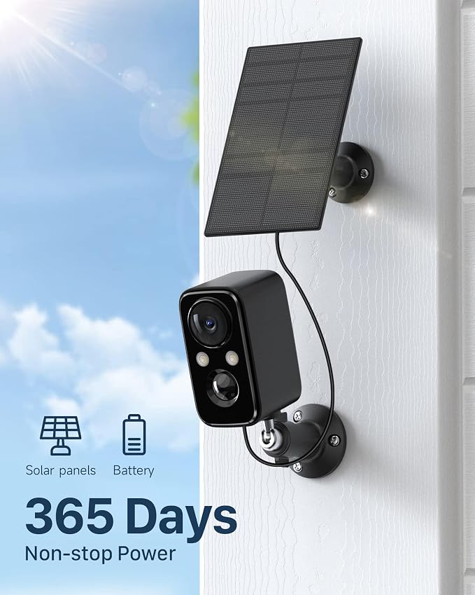 Security Cameras Wireless Outdoor, Flood Light Solar Cameras - Image 2