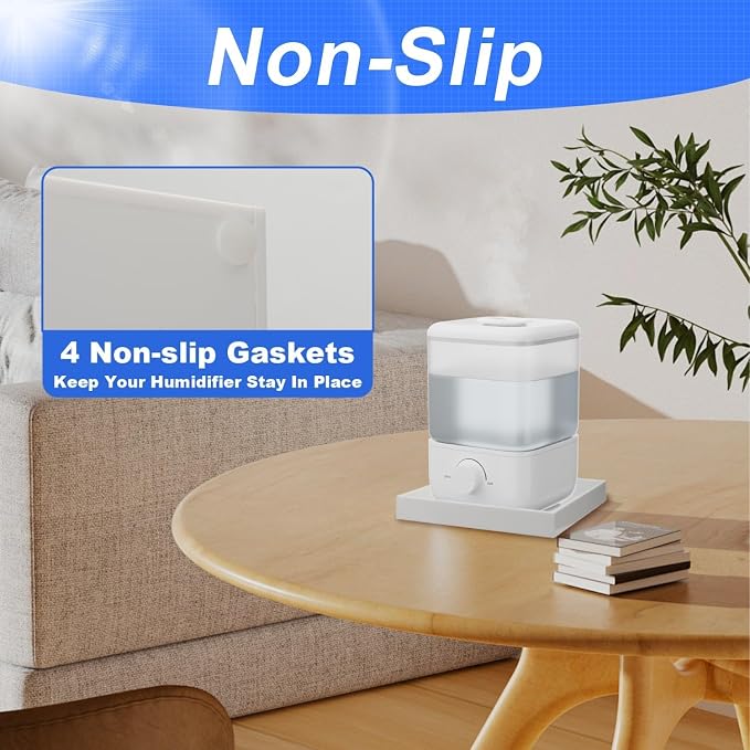 Acrylic Humidifiers Tray for LEVOIT Classic 160 Top-Fill Humidifiers 2.5L Tank, Leak-Proof Tray, Moisture-Proof Humidifier Tank Floor(Not Include Humidifier) (White, 2.5L) - Image 7
