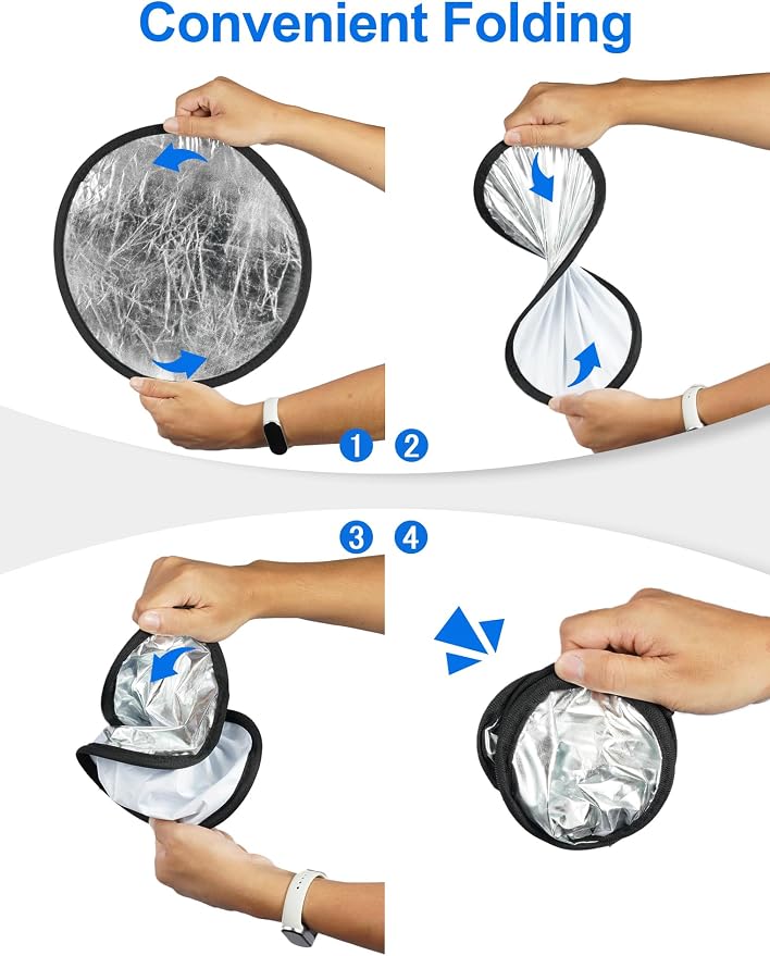 Selens 2 in 1 Foldable 17inch/45cm Light Reflector, Collapsible Disc - Image 6