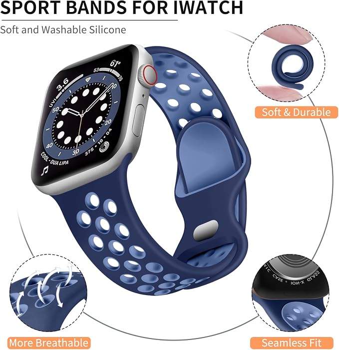 Lerobo Compatible with Apple Watch Band 44mm SE 3 2 Series 11 10 46mm Series 9 - Image 2