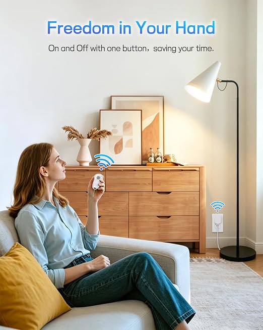 Greencycle Remote Control Outlet, Wireless Light Switch and Outlet Plug - Image 3
