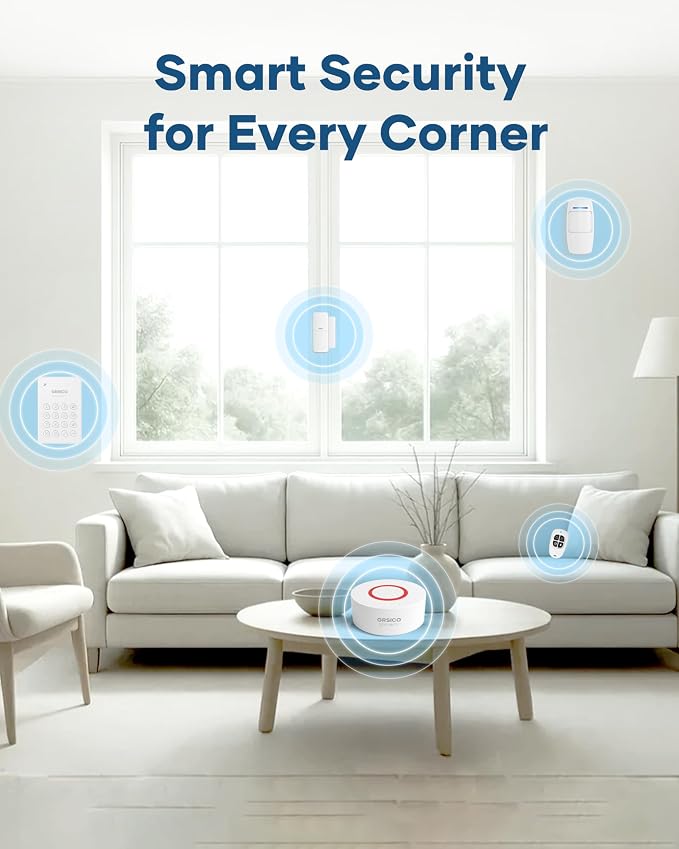 Wireless Home Alarm System 15-Piece Kit, WiFi Alarm System - Image 9