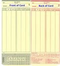 Amano MJR-7000 and MJR-8000 Time Clock Cards, 000-099 Number Series by COMPUMATIC
