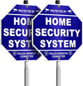Protected By Home Security System Sign, 10 Inch Octagon Shape Reflective .040 by Dimarongton