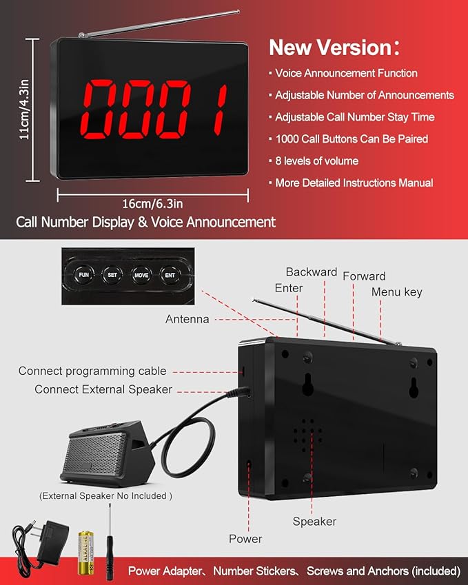 CallToU Wireless Calling System Caregiver Call Button Patient Call Bell - Image 7