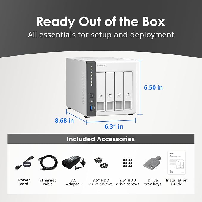 QNAP TS-433-4G-US 4 Bay NAS - Image 7
