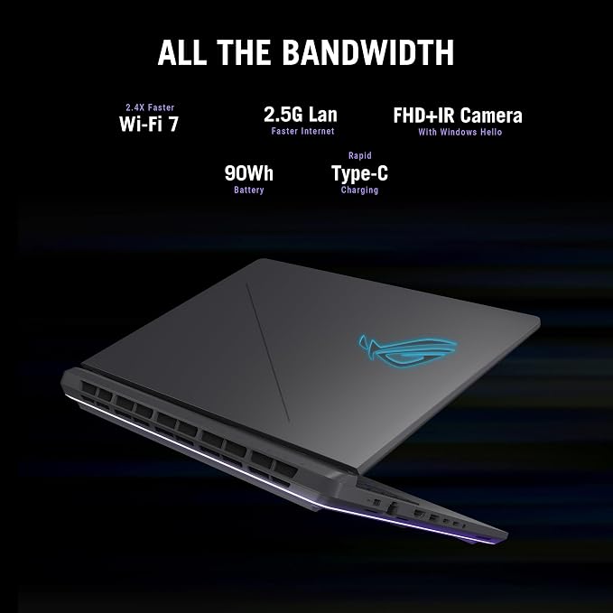 ASUS ROG Strix G16 (2025) Gaming Laptop, 16” FHD+ 16:10 165Hz/3ms, NVIDIA® GeForce RTX™ 5060, Intel® Core™ i7 Processor 14650HX, 16GB DDR5, 1TB Gen 4 SSD, Wi-Fi 7, Windows 11 Home, G615JMR-AS74 - Image 10