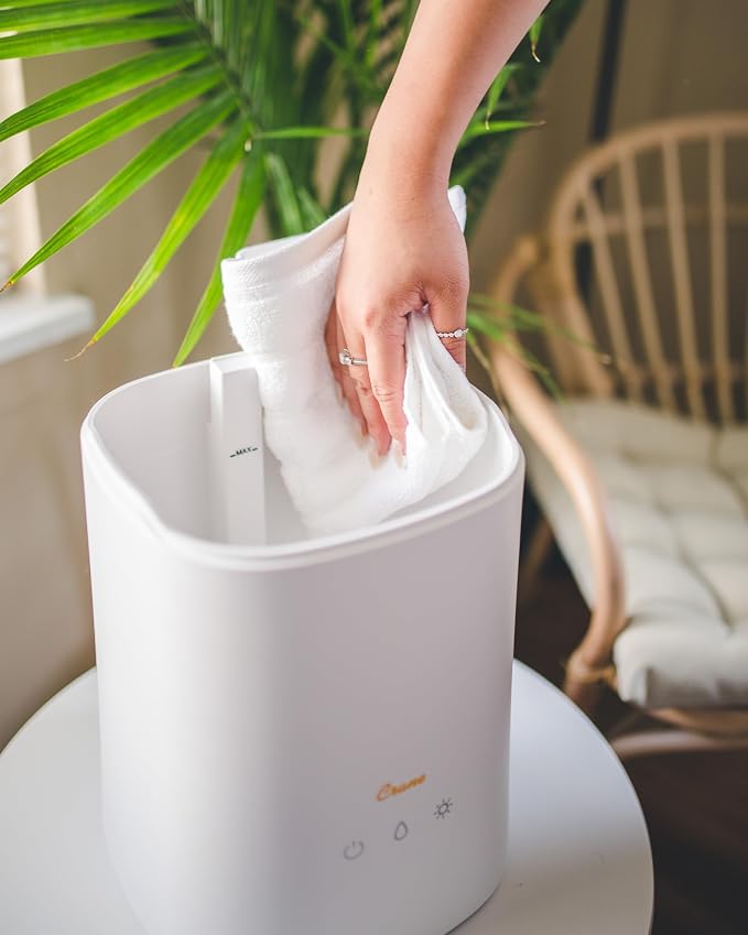 Crane Top Fill Ultrasonic Cool Mist Humidifier for Bedroom and Large Rooms, 1.2 Gallon Essential Oil Diffuser with Nightlight and Auto Shut-Off - Image 7