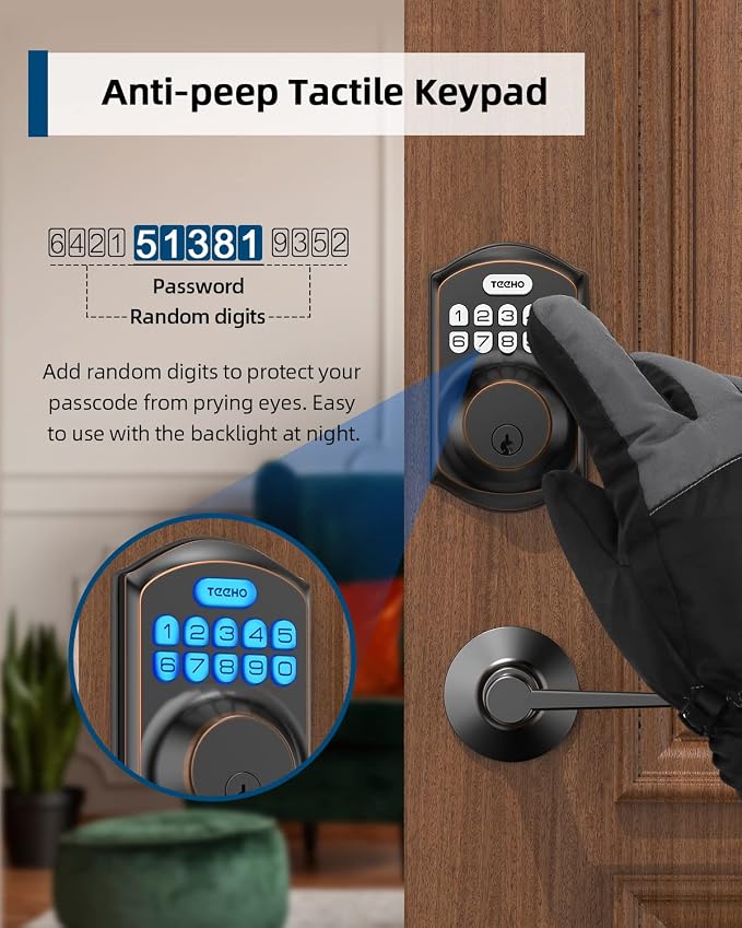 TEEHO TE001L Keyless Entry Door Lock - Image 4