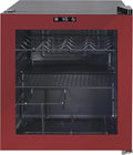 West Bend Beverage Cooler Refrigerator 15 Wine Bottle/60 Can Capacity, Glass Door, 17-Inch Wide Freestanding, Adjustable Thermostat Control, 1.6-Cu.Ft, Burgundy by WestBend