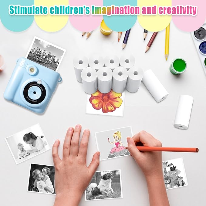 12 Rolls Kids Instant Camera Thermal Print Paper Refill - Image 6