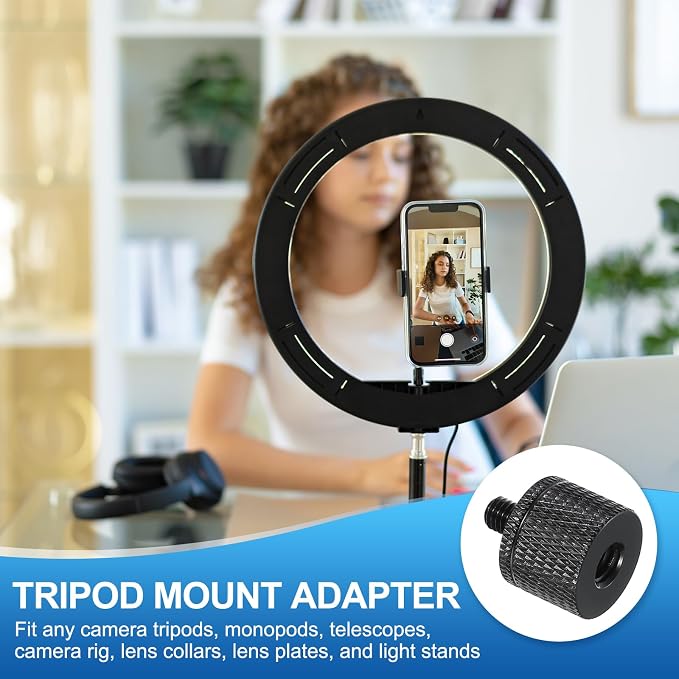 PATIKIL Tripod Screw Adapter 1/4" Female to M5 Male, 20 mm - Image 4