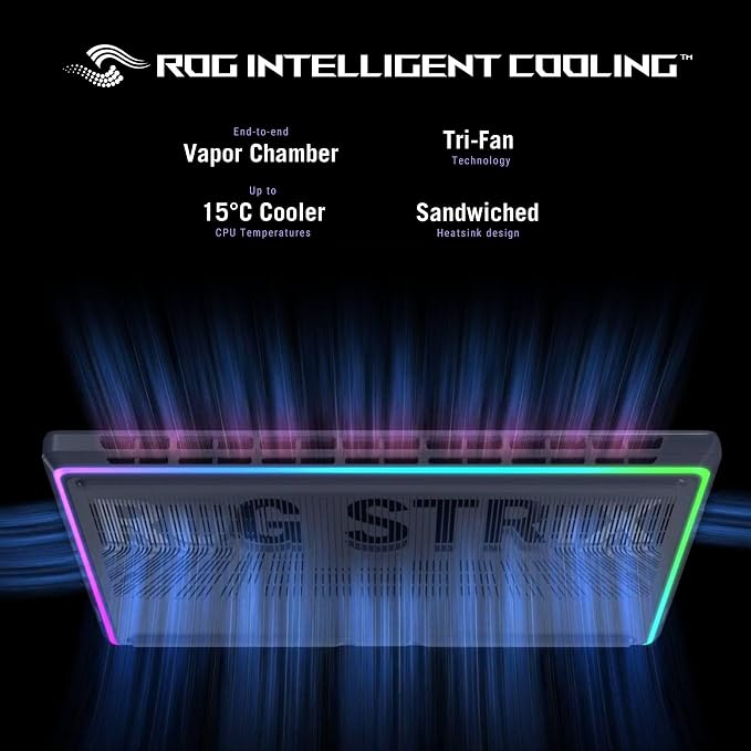 ASUS ROG Strix G18 Gaming Laptop RTX 5060, 32GB DDR5, 2TB SSD, Wi-Fi 7 | Intel Ultra 9 275HX(32MB Cache), 18” 2.5K 240Hz Display, Win 11 Pro, Backlit KB, BT 5.4, Headset and Mouse Set - Image 4