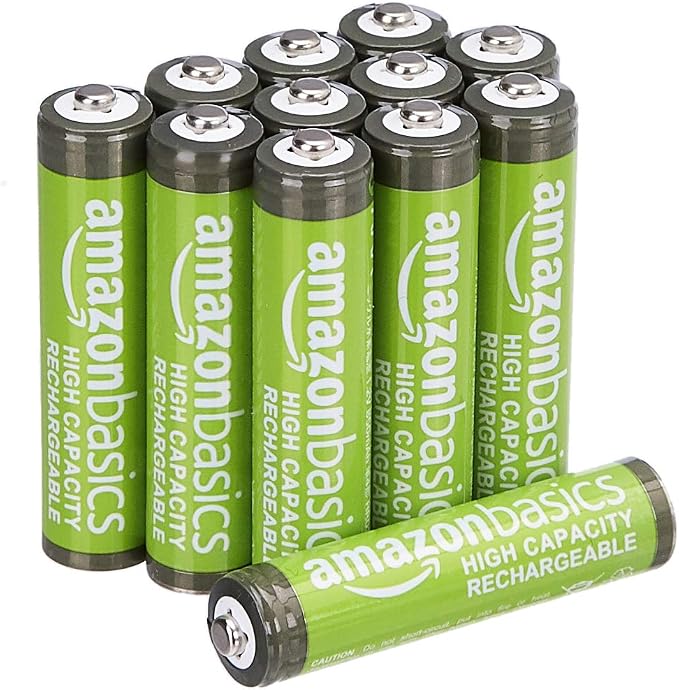 Amazon Basics 12-Pack Rechargeable AA NiMH Batteries, 2000 mAh, Low Self - Image 3