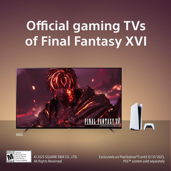 Sony OLED 77 inch BRAVIA XR A80L Series 4K Ultra HD TV: Smart Google TV with Dolby Vision HDR and Exclusive Gaming Features for The PlayStation® 5 XR77A80L- 2023 Model,Black - Image 6